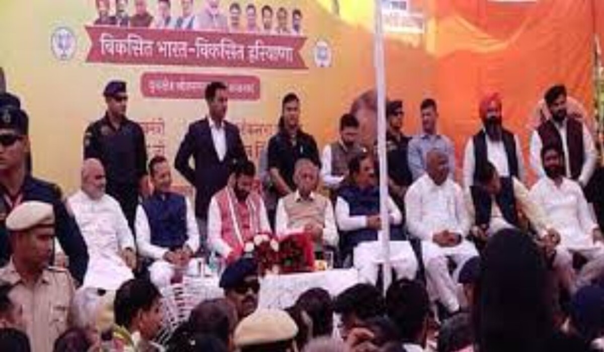 You are currently viewing CM Nayab Saini कुरुक्षेत्र पहुंचे: BJP प्रत्याशी नवीन के समर्थन में कहा – यह सीट देश की सबसे बड़ी जीत होगी