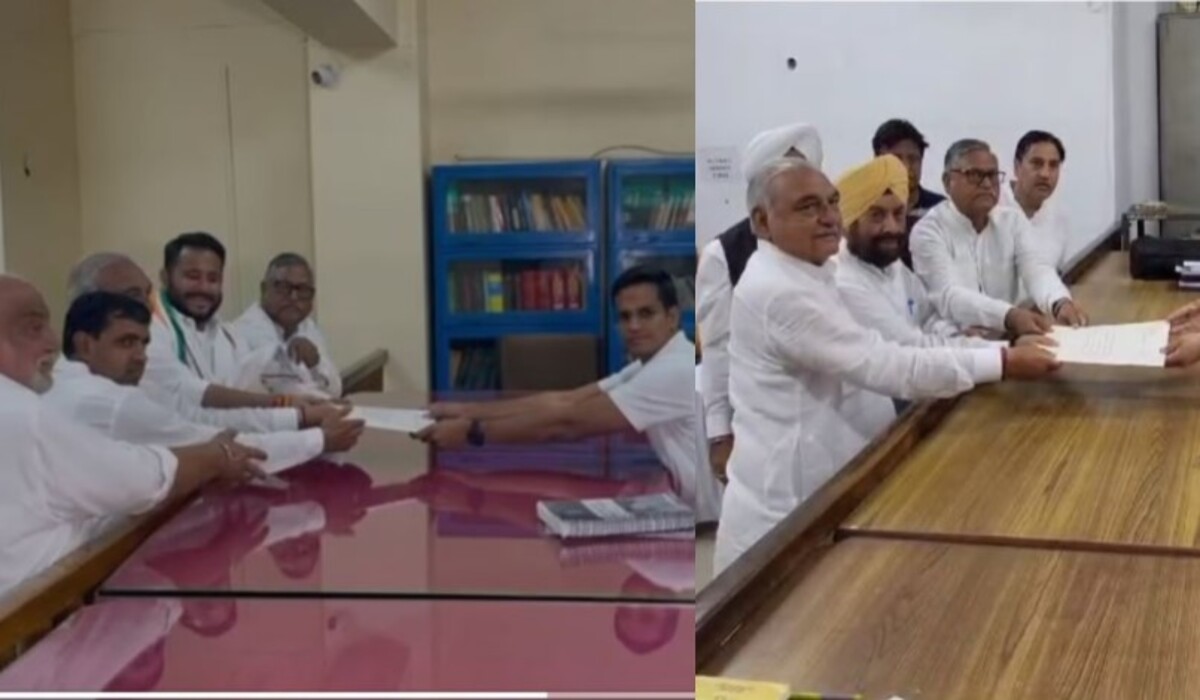 Read more about the article Haryana: Congress ने करनाल से लोकसभा के साथ-साथ विधानसभा के लिए भी उम्मीदवारों की नामांकन किया, मुख्यमंत्री के सामने उम्मीदवारों की घोषणा की