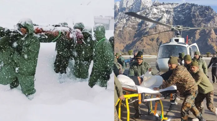 You are currently viewing चमोली में बर्फीली तबाही! 4 की मौत, 5 लापता: रेस्क्यू ऑपरेशन जारी, CM धामी ने किया दौरा; PM मोदी ने रेस्क्यू ऑपरेशन का लिया जायजा