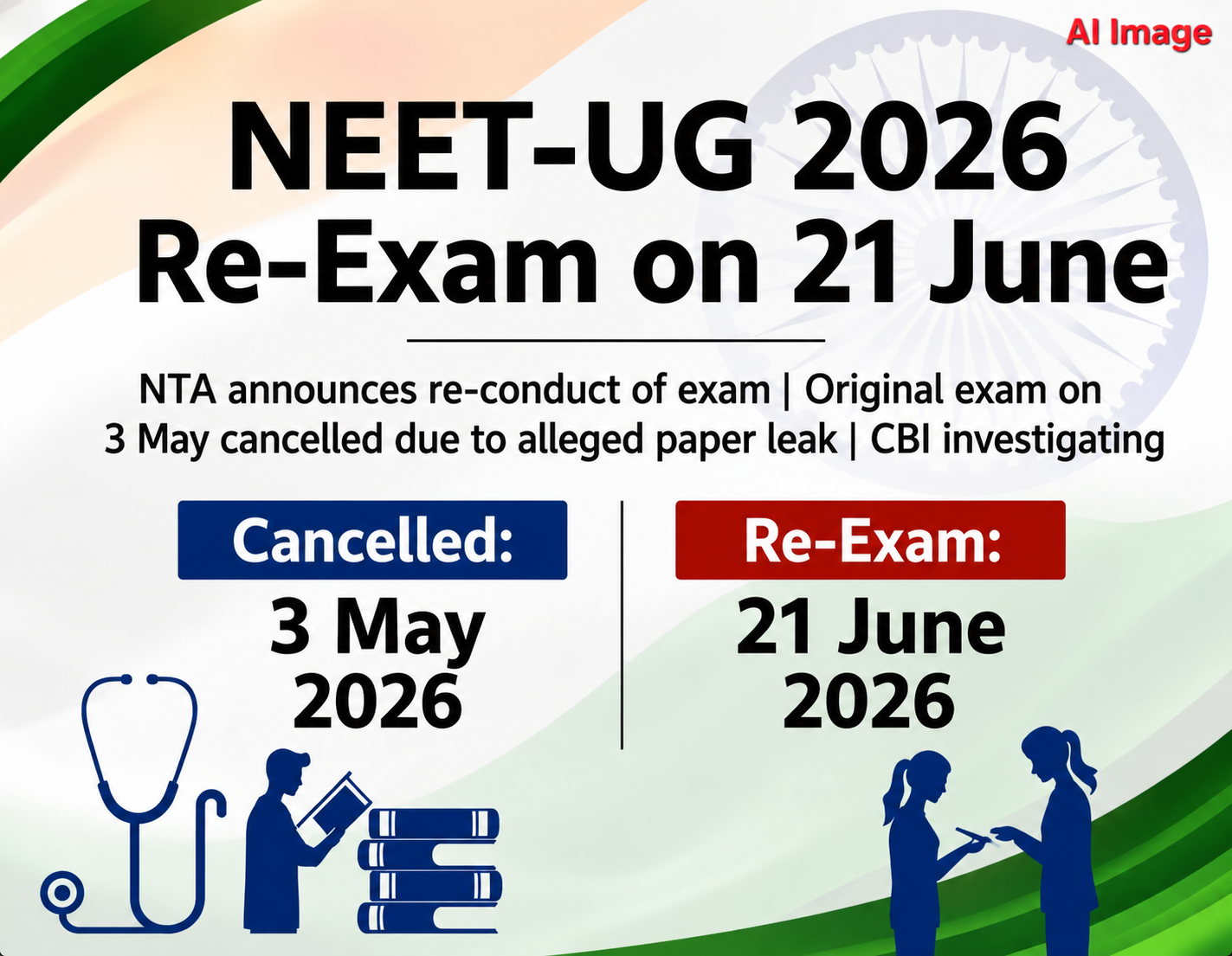 You are currently viewing NEET री-एग्जाम के दबाव में बढ़ी चिंता, 2 दिन में 4 छात्रों की मौत; अभ्यर्थियों में बढ़ा तनाव