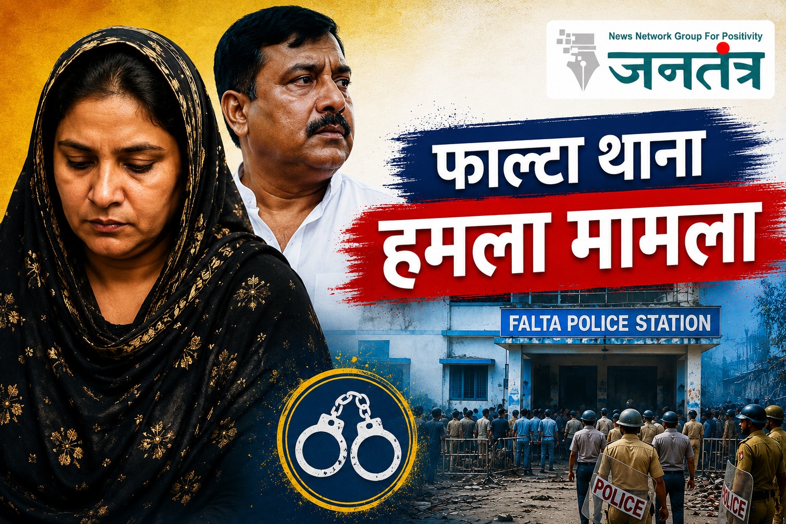 You are currently viewing फाल्टा थाना हमला मामला: टीएमसी नेता जहांगीर खान की पत्नी रेजिना बीबी गिरफ्तार, पुलिस ने बताया साजिश की मुख्य कड़ी